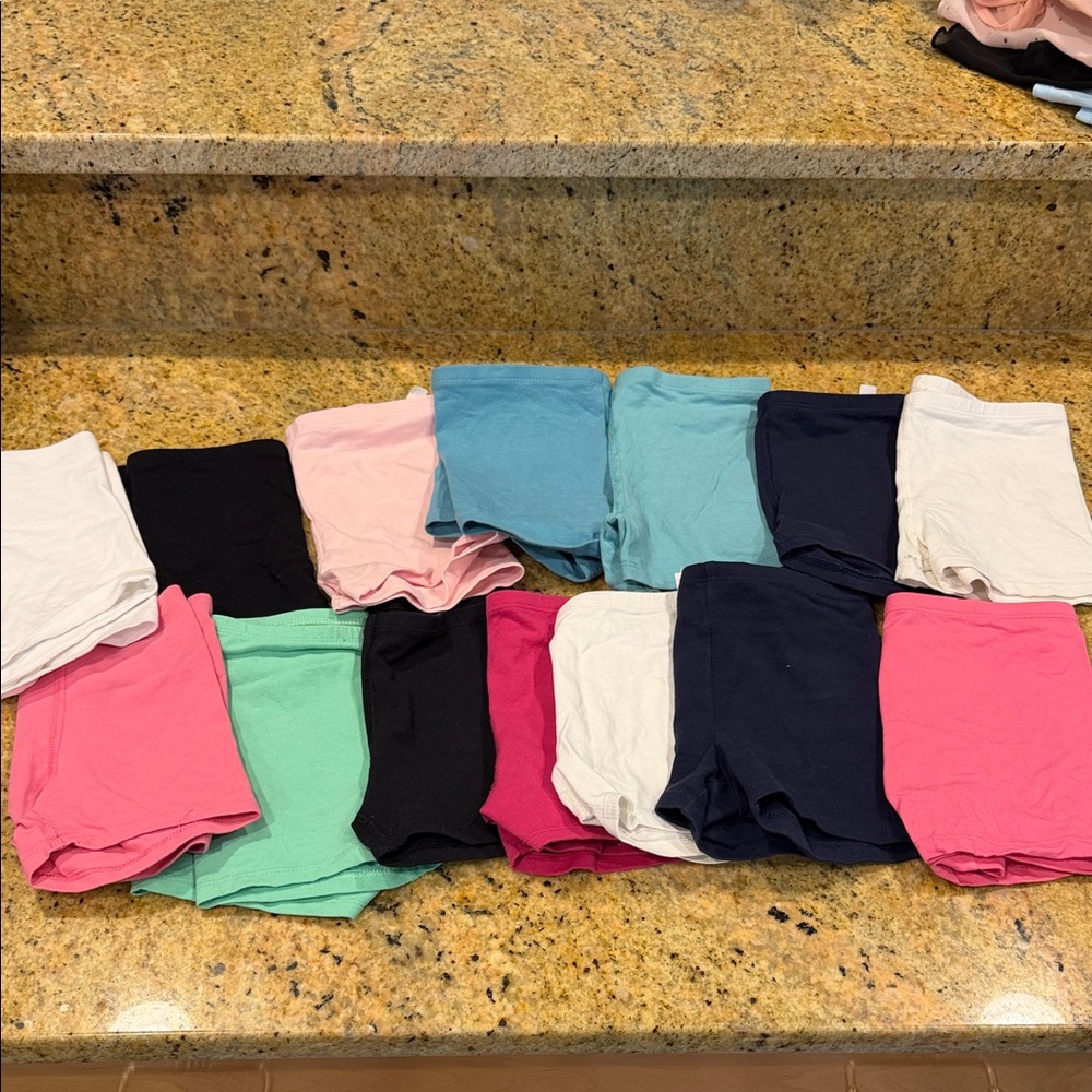 14 Pairs of Primary Mini Biker/Under Short